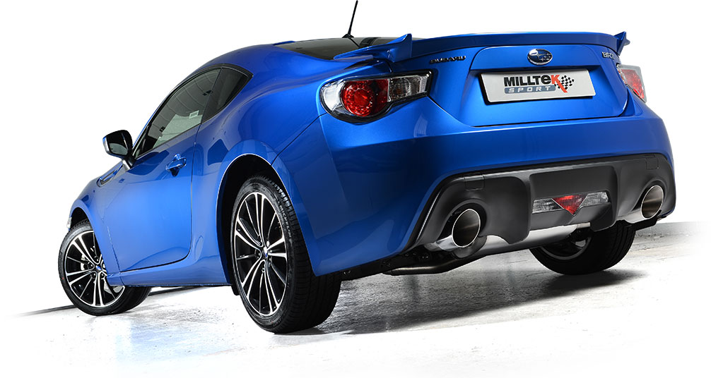 Milltek's Subaru BRZ with stainless steel exhaust system fitted